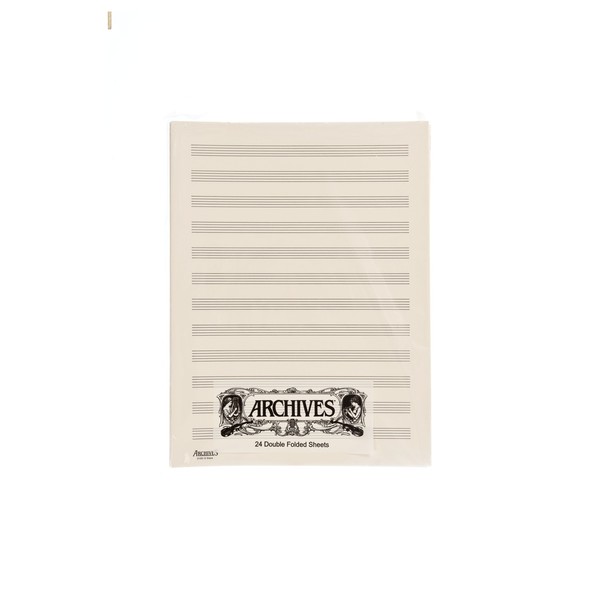 D'Addario Double-Folded Manuscript Paper Sheets, 12 stave, 24 Sheets