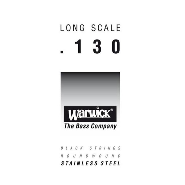Warwick Black Label Single Bass String, 130