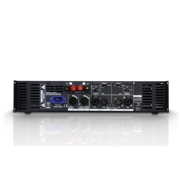 LD Systems Deep2 2400X Power Amplifier Connections