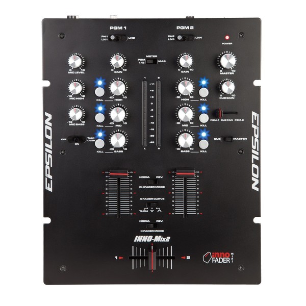 Epsilon inno-MIX 2 DJ Mixer, Black - Main