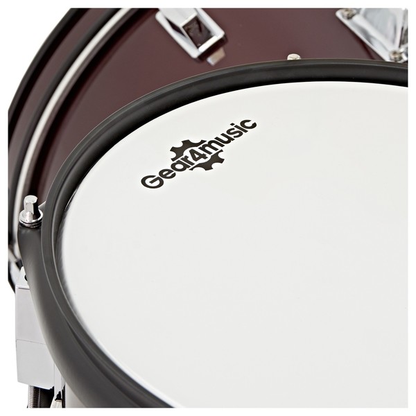 Junior 3 Piece Drum Kit by Gear4music, Wine Red