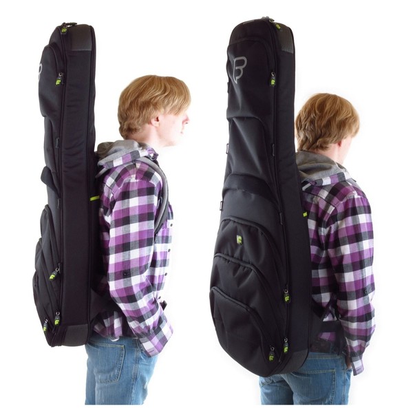 DISC Fusion Urban Bass Guitar Gig Bag, Black and Blue