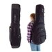 Fusion Urban Dreadnought Guitar Gig Bag, Black and Blue