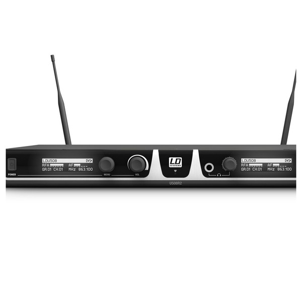 LD Systems HHD2 Double Handheld Dynamic Mic Wireless System Receiver