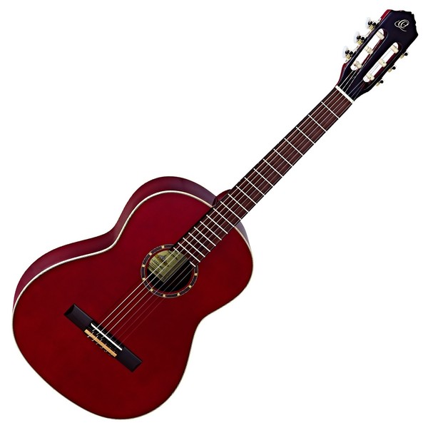 Ortega R121SNWR Nylon, Wine Red Front View