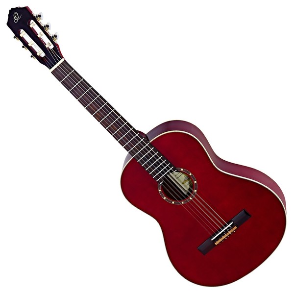 Ortega R121LWR Nylon Left Handed, Wine Red Front View