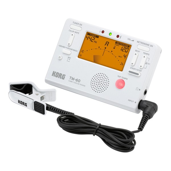 Korg TM-60C Tuner & Metronome, White