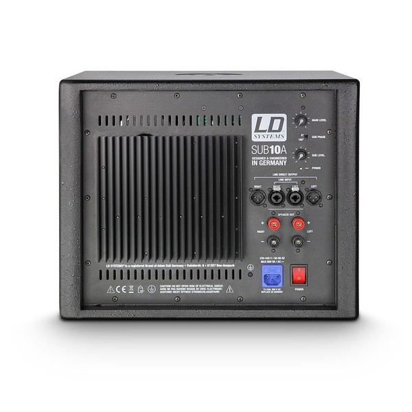 LD Systems Sub 10A Active Subwoofer Connections