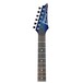 Ibanez SA160QM Electric Guitar, Sapphire Blue Neck View