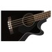 Fender CB-60SCE Acoustic Bass, Black Close
