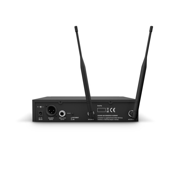 LD Systems HHC Single Handheld Condenser Mic Wireless System Receiver Back