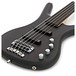 Warwick Rockbass Corvette Basic 5-String Bass, Fretless, Black