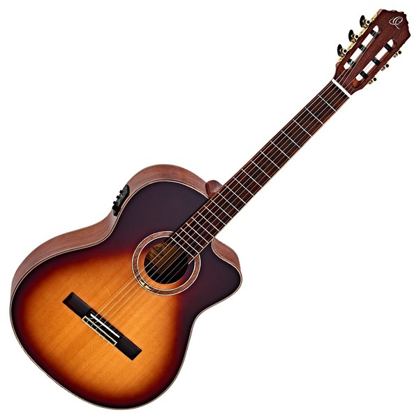 Ortega RCE158SN-HSB Electro Nylon, Honey Sunburst Front View