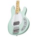 S.U.B by Sterling, Ray4, Maple Neck, Mint Green front angle close up view