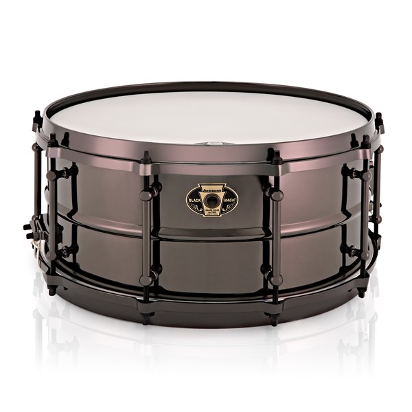 Ludwig 14'' x 6.5'' Black Magic Beaded Brass Snare Drum