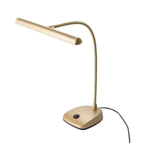 K&M 12297 LED Piano Lamp, Gold