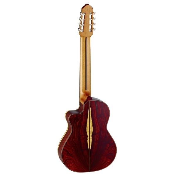 Ortega JRSM-COS Javier Reyes 8-String Electro Nylon, Solid Spruce Top Back View