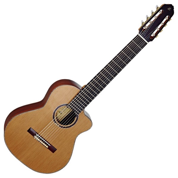 Ortega JRSM-RWC Javier Reyes 8-String Electro Nylon, Solid Cedar Top