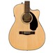 Fender CC-60SCE Concert Electro Acoustic Guitar, Natural Close