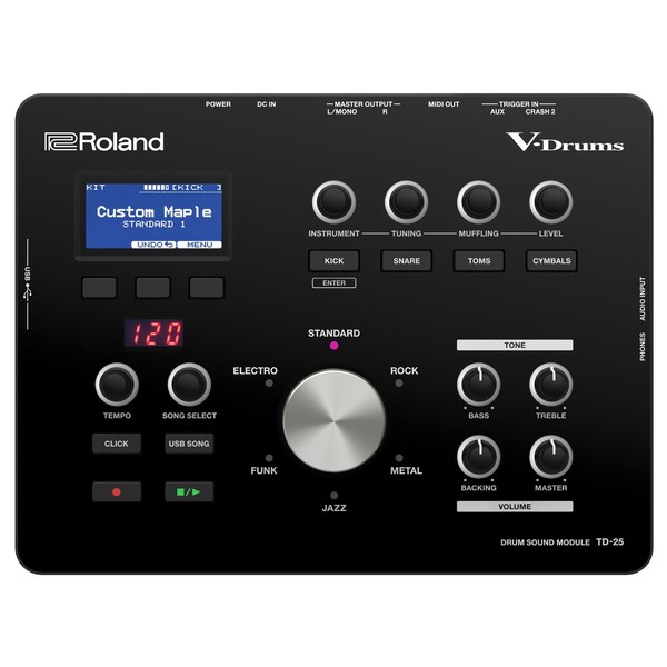 Roland TD-25KVX V-Drums Module Above
