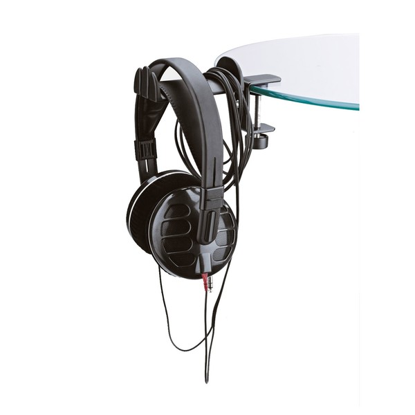 K&M 16090 Headphone Holder, Black