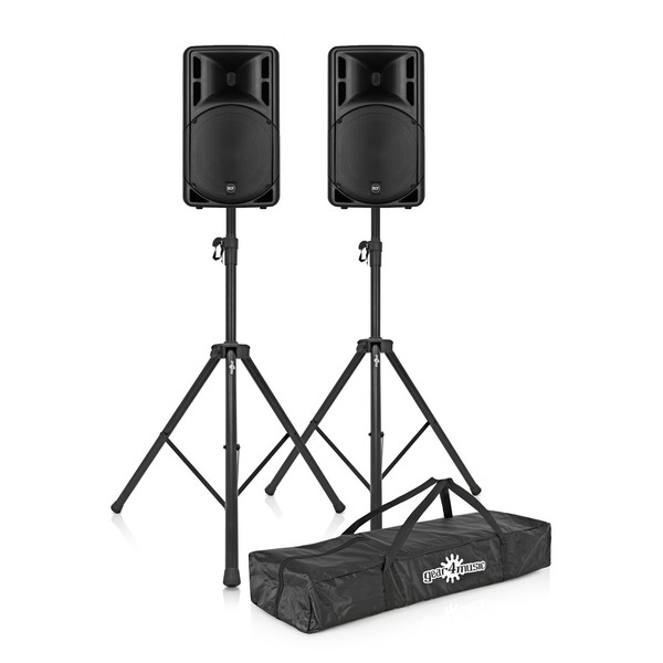 RCF ART 312-A MK4 Active Speaker Pair with Stands