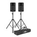 RCF ART 312-A MK4 Active Speaker Pair with Stands