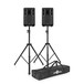 RCF ART 310-A MK4 Active Speakers Pair with Stands