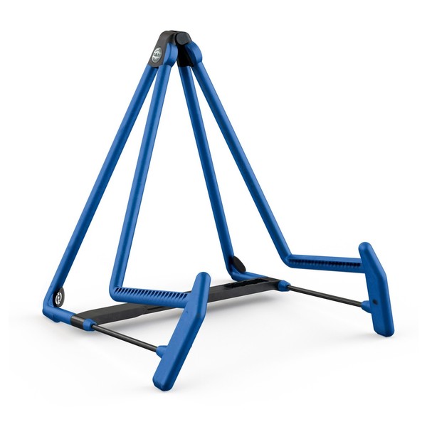 K&M 17580 Heli 2 A-Guitar Stand, Blue
