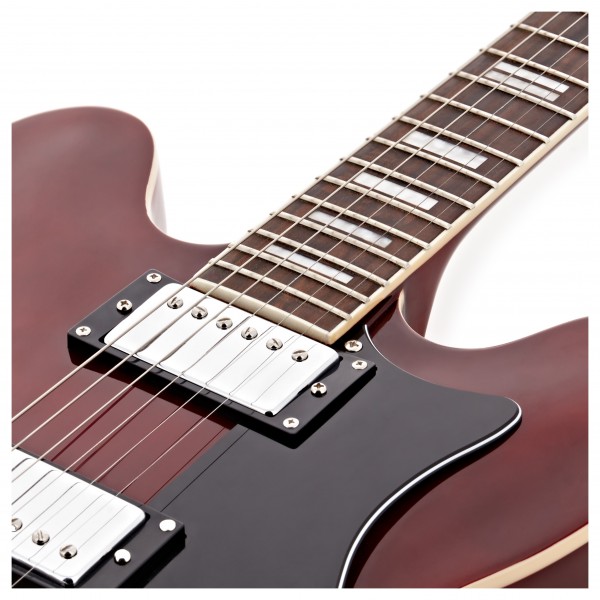 Hartwood Revival TM Semi Acoustic Guitar, Cherry Red