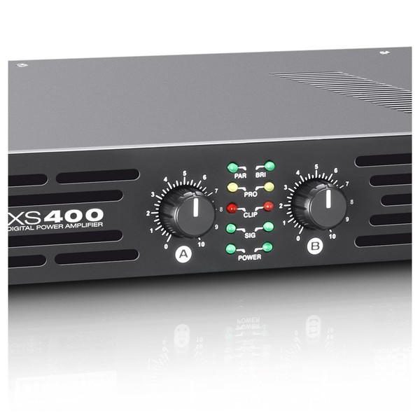 LD Systems XS400 Power Amplifier Gain Knobs