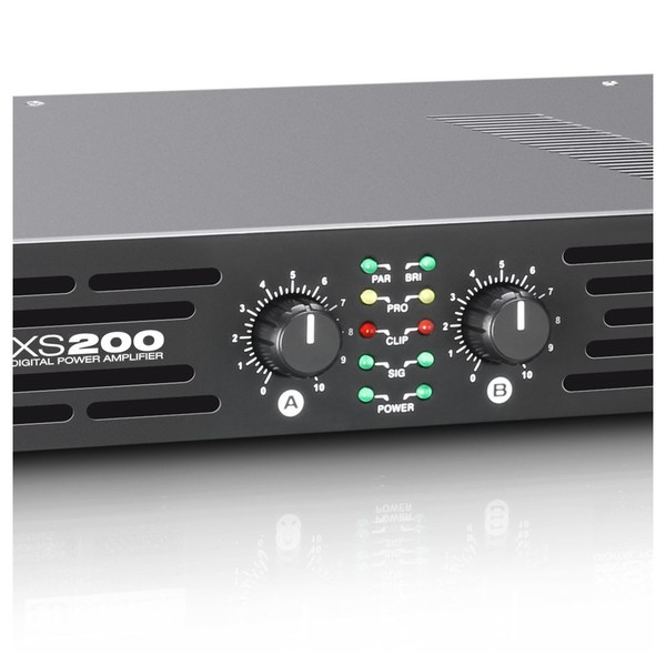 LD Systems XS200 Power Amplifier Gain Knobs