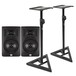 JBL LSR305 Active Studio Monitors with Stands (Pair) - Bundle