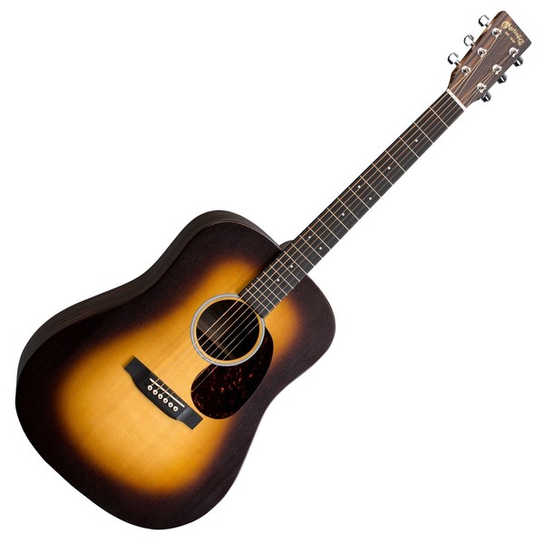 Martin DX1AE Electro Acoustic, Macassar Burst Front View