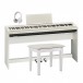 Roland FP 30 Digital Piano Deluxe Bundle, White