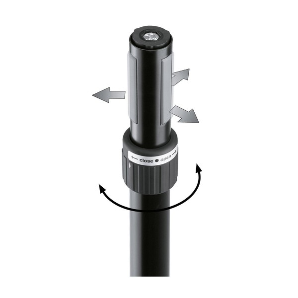 K&M 21340 Distance Rod with Hand Crank & Ring Lock