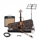 E-Violine von Gear4music, Natur, im Paket mit Verst&auml;rker
