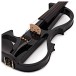 Electric Violin by Gear4music, Black w/ Headphones