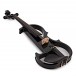 Electric Violin by Gear4music, Black w/ Headphones