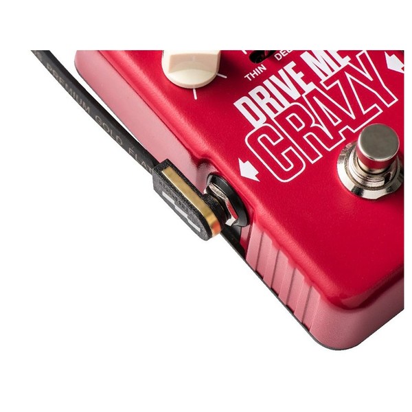 EBS PG-10 10cm Premium Patch Cable In Pedal View 