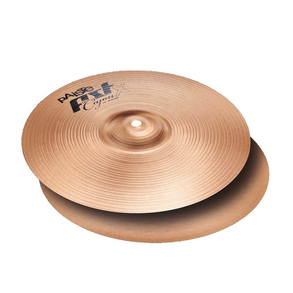 Paiste PSTX 12" Cajon Hi-Hat Cymbals - angled view