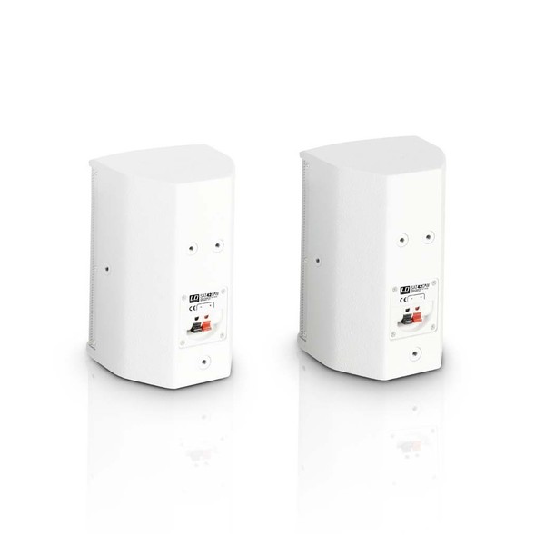LD Systems SAT42 4'' Passive Installation Speaker Pair, White Backs