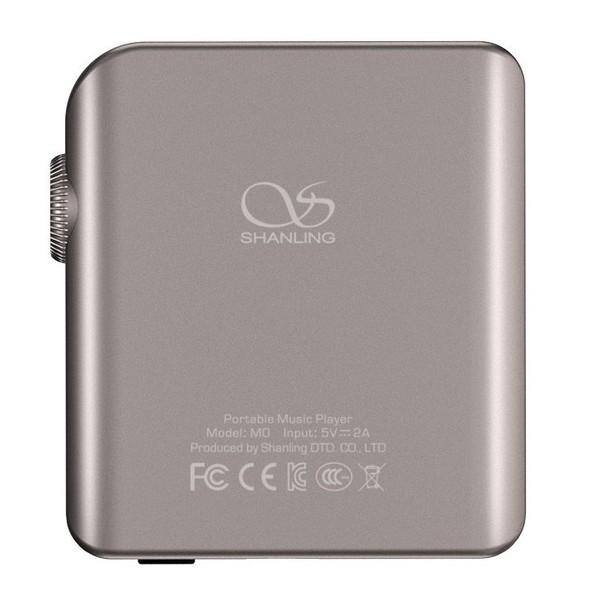 Shanling M0, Titanium - Rear