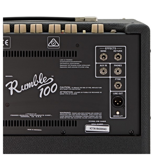 Fender Rumble 100 1x12 Bass Combo