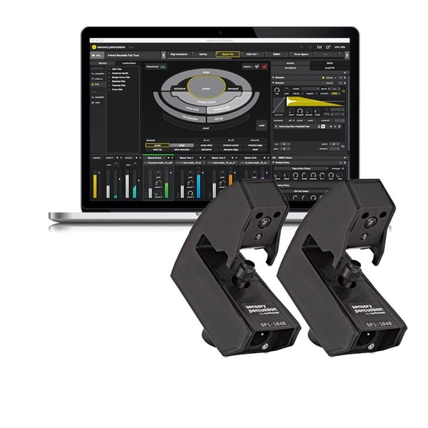 Sensory Percussion Drum Sensor Twin Kit with Software - Bundle Image