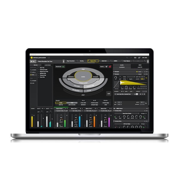 Sensory Percussion Drum Sensor Quad Kit with Software - Software Shot