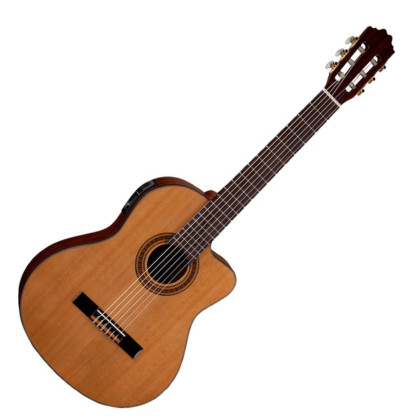 Dean Espana Solid Top Cutaway Electro Acoustic Guitar, Natural