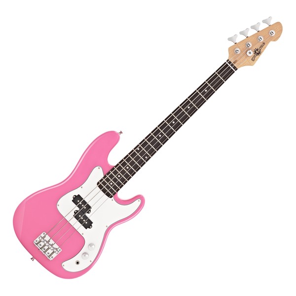 3/4 LA Bass Guitar by Gear4music, Pink