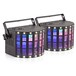 CLUSTER Derby Lights with Strobe by Gear4music, Pair