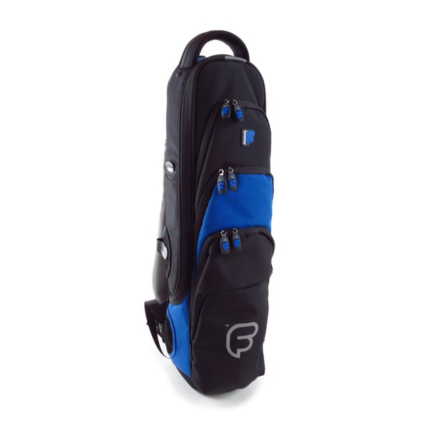 Fusion Premium Soprano Sax Gig Bag, Black and Blue